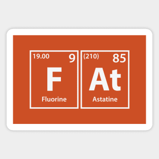 Fat (F-At) Periodic Elements Spelling Magnet
